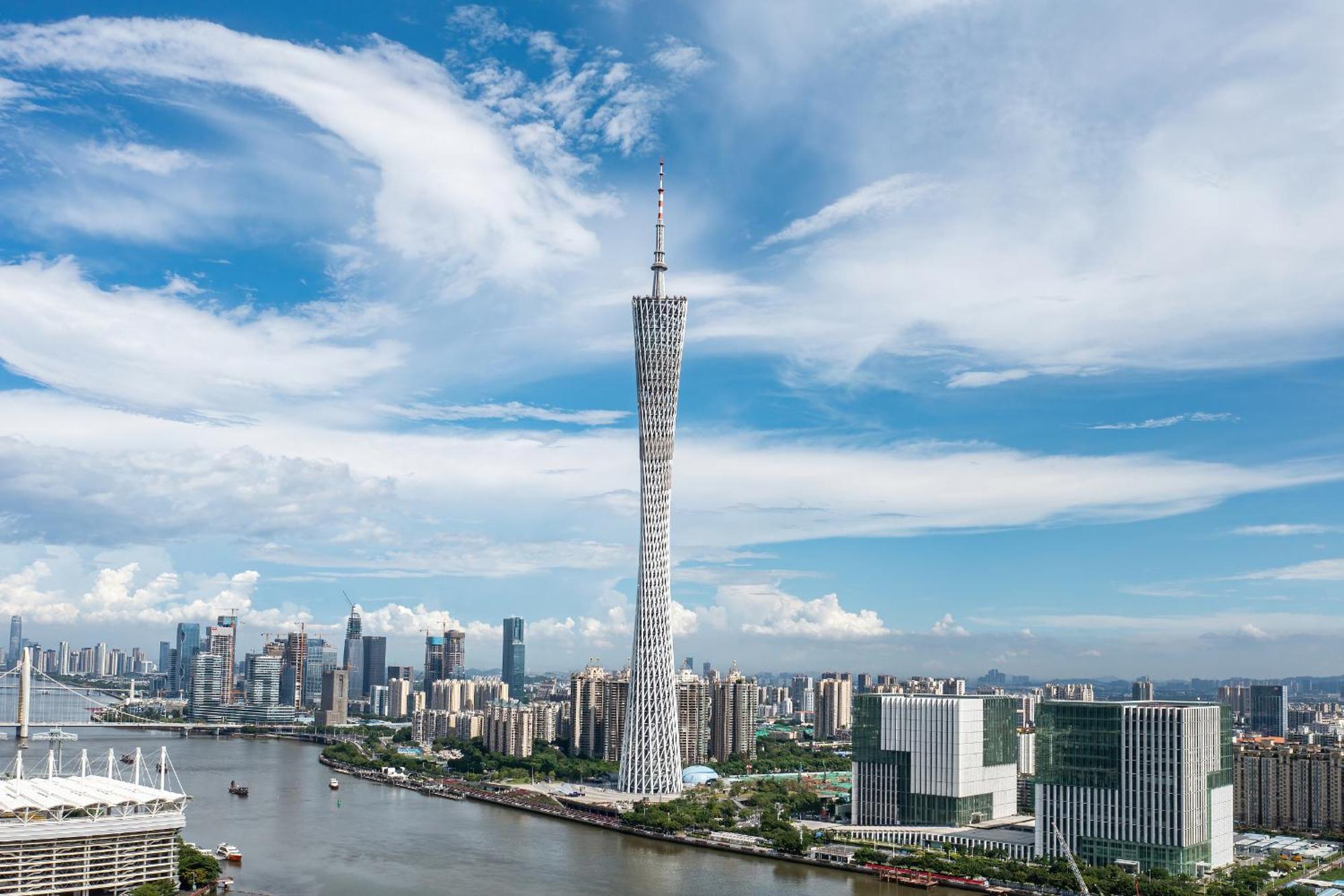Yun Jin City View Hotel - Guangzhou Taikoo Hui Zhujiang New Town Tianhe Sports Center Buitenkant foto