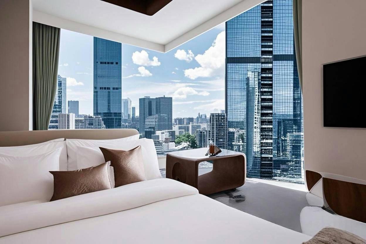 Yun Jin City View Hotel - Guangzhou Taikoo Hui Zhujiang New Town Tianhe Sports Center Buitenkant foto
